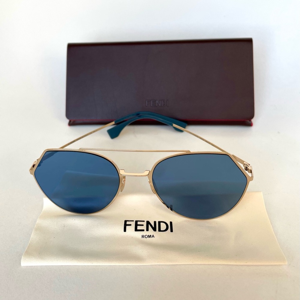 New FENDI Eyeline Aviator Sunglasses